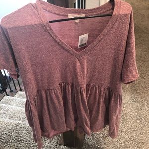 Truly Madly Deeply Mauve Babydoll Shirt